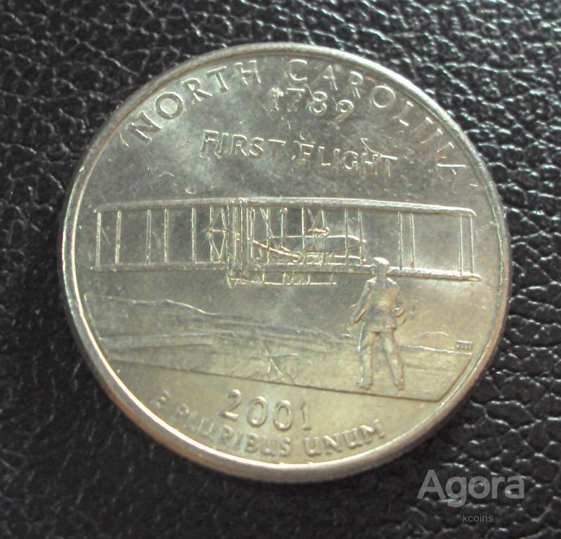 США 25 центов 2001 p год Северная Каролина. — покупайте на Agora.Kz по ...