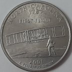 США 25 центов  2001 года, Северная Каролина