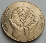 Словения 5 толаров 1995 г. FAO. 50 лет Всемирной продовольственной программе.