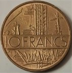 Франция 10 франков 1979 года  