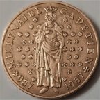 Франция 10 франков 1987 года  Капетинги 1000 лет