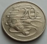 Австралия 20 центов 1980 г. Большая монета. 