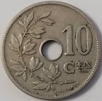 Бельгия 10 сантимов 1906 года (BELGIE)