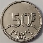 Бельгия 50 франков 1988 года (Belgie)