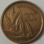 Бельгия 20 франков 1980 года (BELGIQUE)