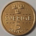 Швеция 5 крон 2016 года