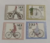 Марки. Германия 1985 г. Первые велосипеды.