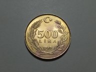 Турция 500 лир 1990 года