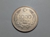 Турция 1.000 лир 1993 года/диаметр 25.8 мм/