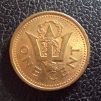 Барбадос 1 цент 1997 год.