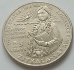 США 25 центов 2024 г. Американские женщины. Зиткала-Ша. МД Р. 