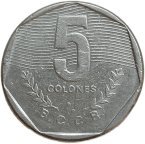 Коста-Рика, 5 колонов, 1985
