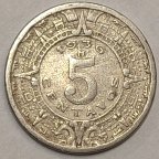 Мексика 5 сентаво 1936 год.