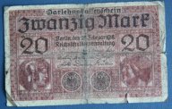 Германия !! 20 марок 1918 года !!!!