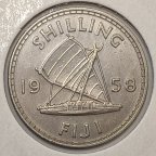 Фиджи 1 шиллинг 1958 год.