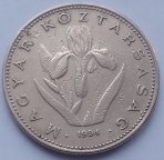 Венгрия  20 форинтов 1994 г. Ирис. 