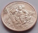 США 1 доллар 2025 г. Техас. Космический центр Джонсона. Американские инновации. D (3)