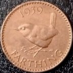 Великобритания 1 фартинг 1939  года