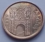 Испания 5 песет 1999 г. Мурсия. 