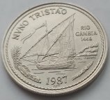 Португалия 100 эскудо 1987 г. Нуну Триштан. Большая монета. 
