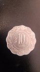 Монета Индии 10 пайсов 1972г