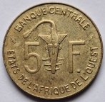 Западная Африка 5 франков 1991года.. 123